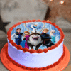 Frozen Theme Edible Picture Cake - Customized Cake