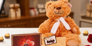 Teddy bear with Chocolate basket